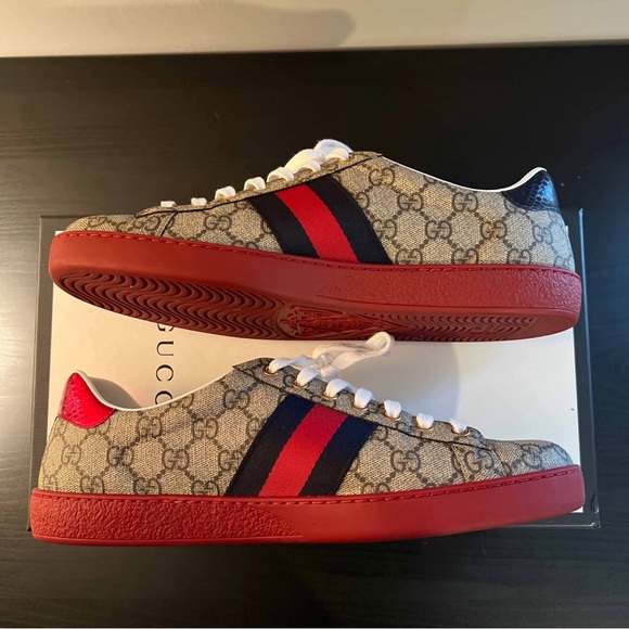 Gucci Ace GG Supreme Beige - Picture 2 of 7